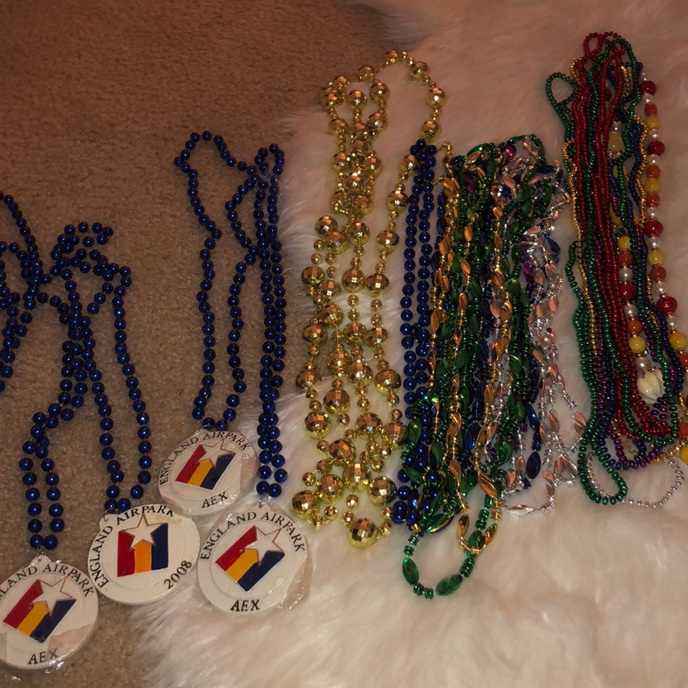 Variety of Mardi Gras Beads